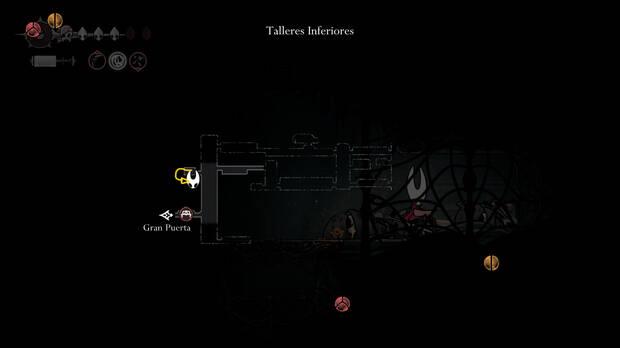 Hollow Knight Silksong - Ubicación en el mapa de Pergamino óseo 03