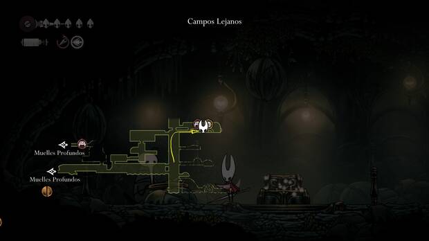 Hollow Knight Silksong - Ubicación en el mapa de Relicario de memorias 02