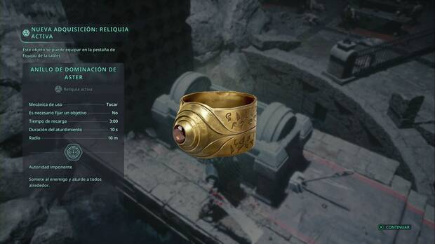 Hell is Us - Reliquias, Anillo de dominacin de Aster