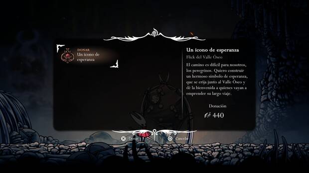 Hollow Knight Silksong - Dónde se desbloquea la misión Un icono de esperanza