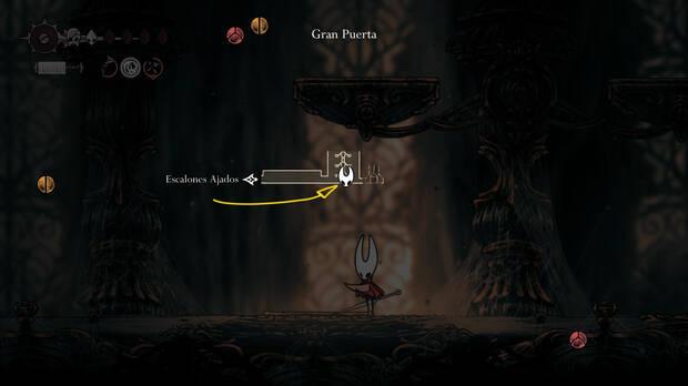 Hollow Knight Silksong - Ubicación del mapa de la Gran Puerta