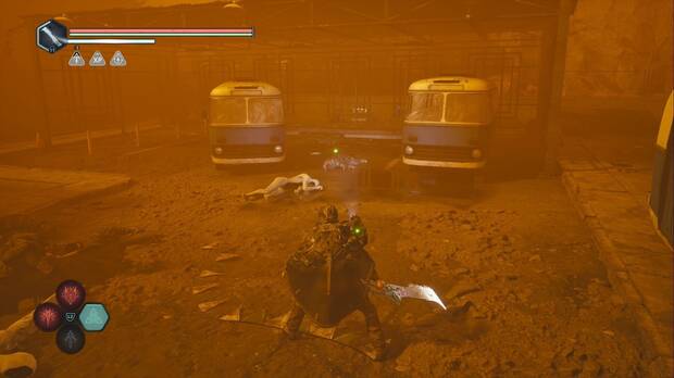 Hell is Us - Talju, ubicacin del mdulo Carga frontal - lite entre unas furgonetas de la calle al oeste de las primeras casas de Talju