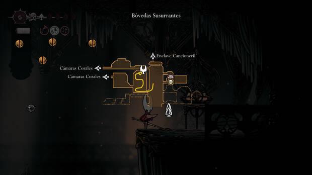 Hollow Knight Silksong - Ubicación en el mapa de la pulga perdida 16