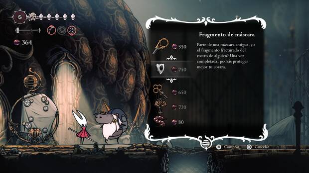 Hollow Knight Silksong - Cómo conseguir el fragmento de máscara 08