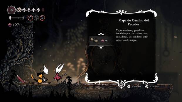 Hollow Knight Silksong - Dónde conseguir el mapa de Camino del Pecador