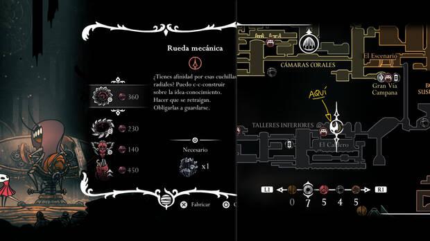 Hollow Knight Silksong - Cómo conseguir la herramienta Rueda mecánica y localización