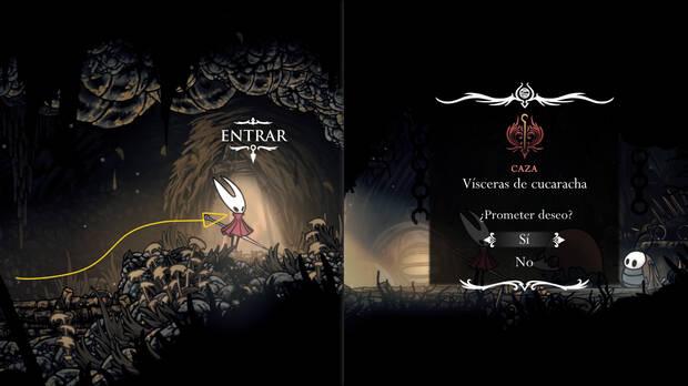 Hollow Knight Silksong - Dónde se desbloquea la misión Vísceras de cucaracha, localización en el mapa