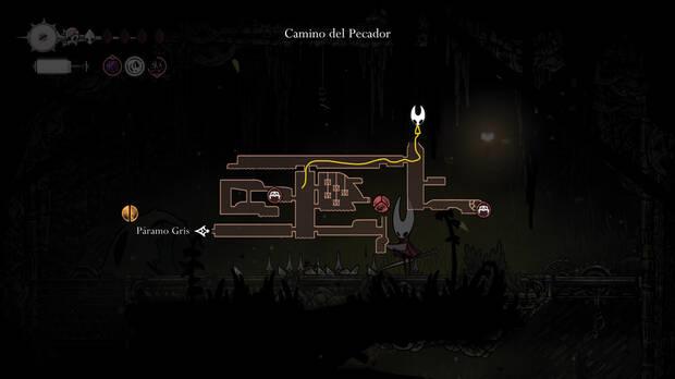 Hollow Knight Silksong - Localizacin en el mapa de la llave simple 02
