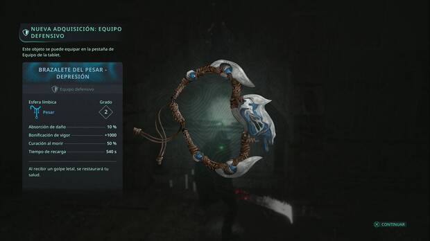 Hell is Us - Equipo defensivo, Brazalete del pesar - Depresión