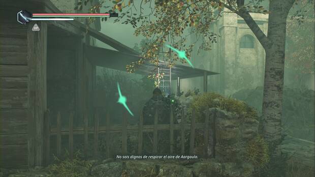 Hell is Us - Marastan, casa en la zona suroeste con una escalera para subir al tejadillo del porche