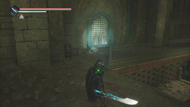 Hell is Us - La Torre de Arcas, puerta noroeste por la que avanzar en la primera sala con enemigos de la Torre de Arcas