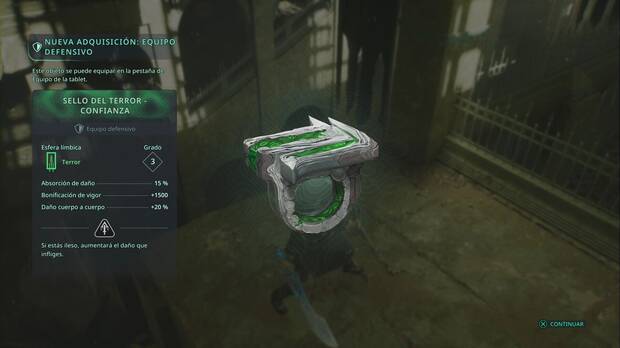 Hell is Us - Equipo defensivo, Sello del terror - Confianza