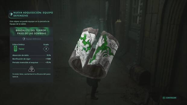 Hell is Us - Equipo defensivo, Brazalete del terror - Paso de las sombras