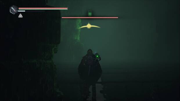 Hell is Us - La Torre de Arcas, indicador en la interfaz que seala el origen del ruido