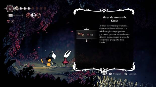 Hollow Knight Silksong - Dónde conseguir el mapa de Arenas de Karak