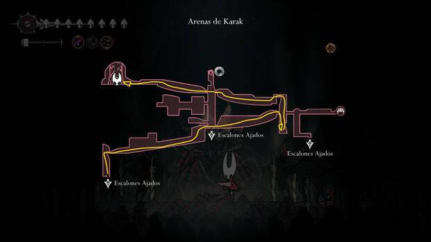 Hollow Knight Silksong - Ubicación en el mapa de la herramienta Cortaconcha