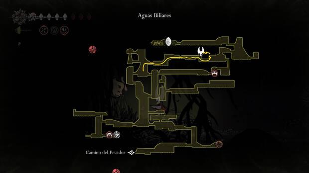 Hollow Knight Silksong - Ubicación en el mapa de la pulga perdida 24