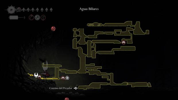 Hollow Knight Silksong - Ubicación en el mapa de la pulga perdida 23