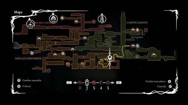 Hollow Knight Silksong - Ubicación en el mapa de la pulga perdida 18