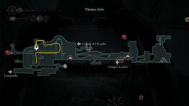Hollow Knight Silksong - Ubicación en el mapa de la pulga perdida 20
