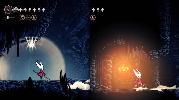 Hollow Knight Silksong - Luces y zonas seguras para protegerse del frío extremo