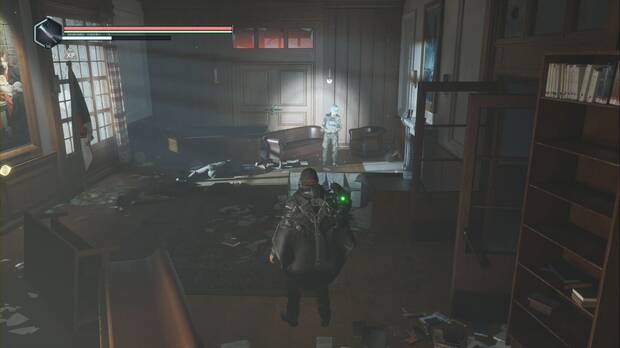 Hell is Us - Lethe-Ministerio de Primacía Cultural, mujer en el lounge a la que entregar la Ropa de mujer