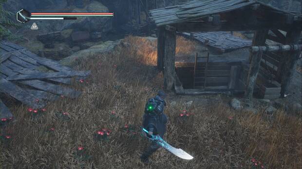 Hell is Us - Las fauces de la serpiente, escalera por la que entrar en la mina para empezar a explorar