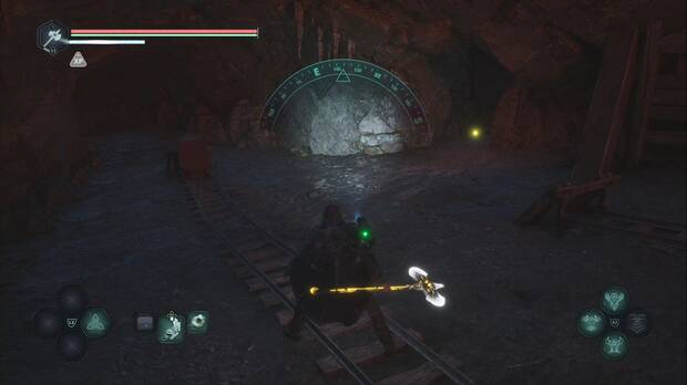 Hell is Us - Las fauces de la serpiente, ubicacin de la Vara lmbica del pesar, V y la Nota - Lema crptico en uno de los tneles de las minas