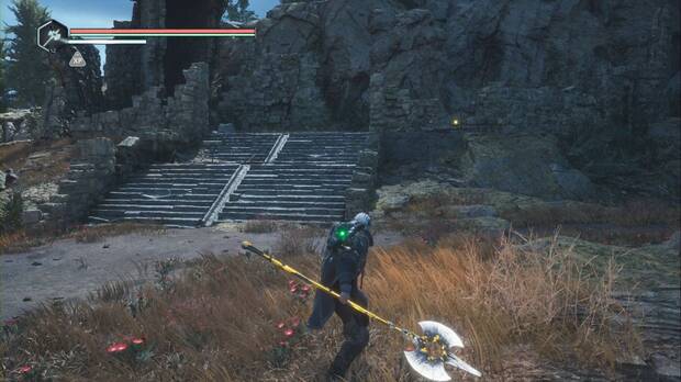 Hell is Us - Las fauces de la serpiente, ubicacin de la Vara lmbica del xtasis, Z en la zona donde se encuentran el bucle de la Iglesia de Francis y el Smbolo de la palma