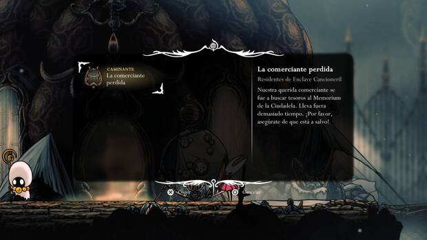 Hollow Knight Silksong - Dónde se desbloquea la misión La comerciante perdida