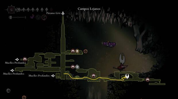 Hollow Knight Silksong - Localización del fragmento de máscara 13