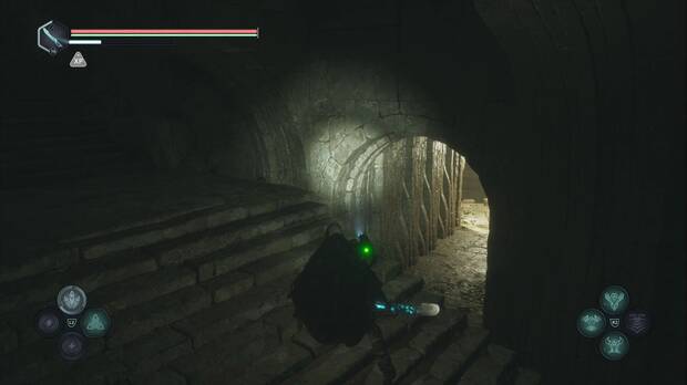 Hell is Us - Llanura de la Bruma, túnel a la derecha de la escalinata de uno de los túneles de la zona del puente