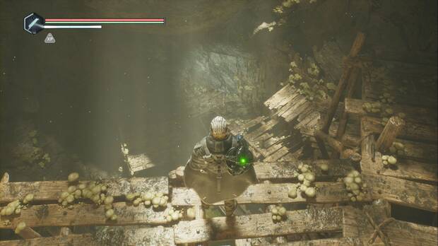 Hell is Us - Llanura de la Bruma, zona por la que se baja por los andamios de madera