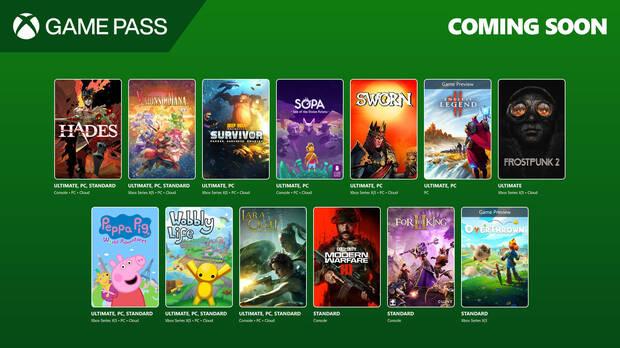 Nuevos juegos de Xbox Game Pass para finales de septiembre.