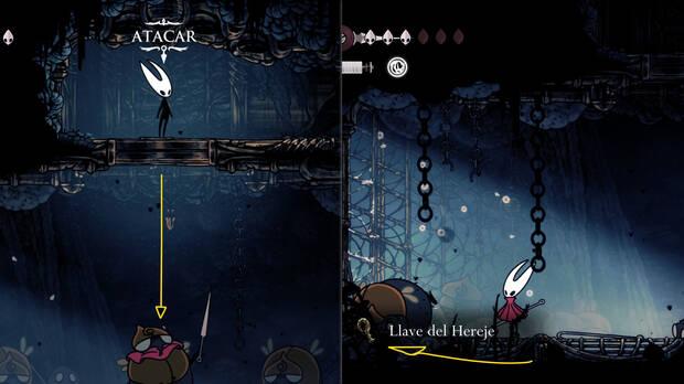 Hollow Knight Silksong - Cómo conseguir la llave del Hereje de la Losa