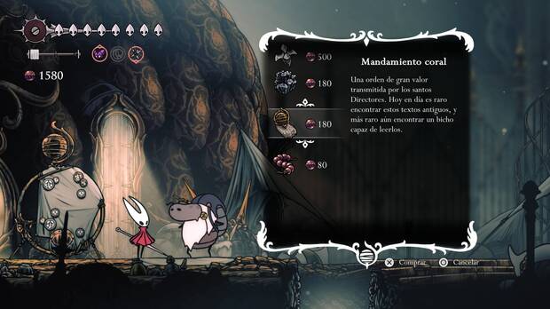 Hollow Knight Silksong - Cómo conseguir Mandamiento coral 03