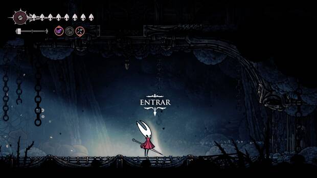Hollow Knight Silksong - Entrar en la zona del jefe final Madre Ponedora