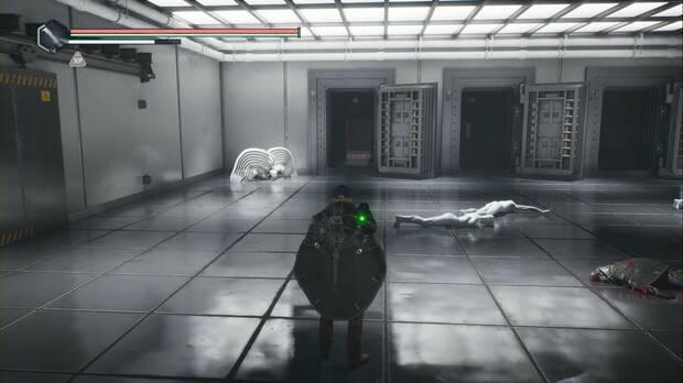 Hell is Us - El Museo de Auriga, puerta de la sala de entrenamiento que lleva al pasillo de las celdas