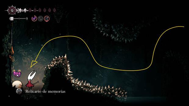Hollow Knight Silksong - Cómo conseguir Relicario de memorias 15