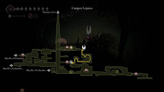 Hollow Knight Silksong - Ubicación en el mapa de la pulga perdida 29