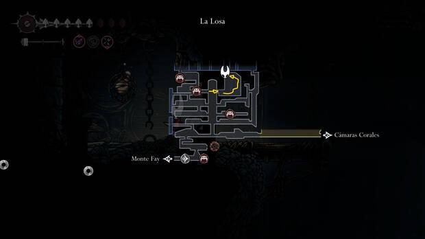 Hollow Knight Silksong - Localización del fragmento de máscara 14