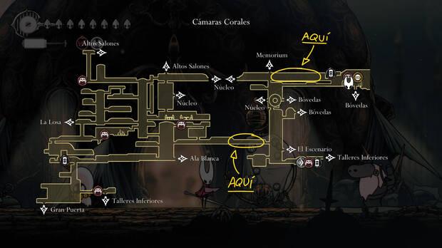 Hollow Knight Silksong - Lugares de la Ciudadela donde puede aparecer el autmata Segundo Centinela para ayudarte