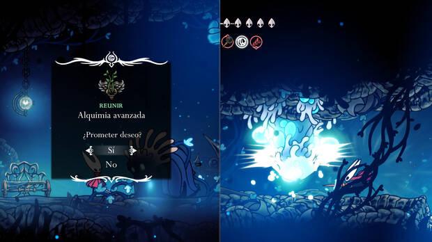 Hollow Knight Silksong - Dónde se desbloquea la misión Alquimia avanzada y cómo completarla