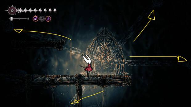 Hollow Knight Silksong - Cómo entrar a la zona del combate del jefe final Pecadora Original