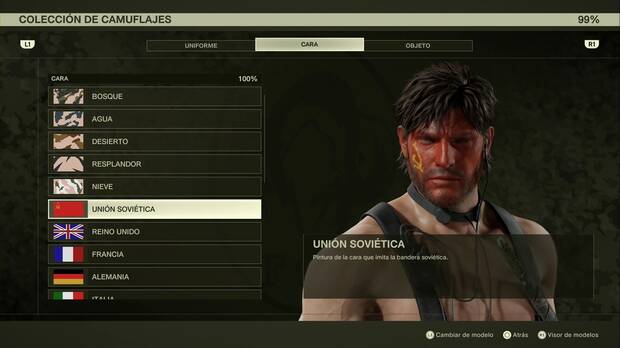 Metal Gear Solid Delta - Pinturas faciales, Unión Soviética