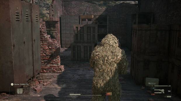 Metal Gear Solid Delta - Rango Foxhound, punto donde se recoge la caja de cartón