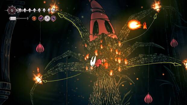 Hollow Knight Silksong - Consejos para vencer al jefe final Padre de la Llama