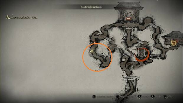 Silent Hill f - Sendero del santuario, ubicación de la zona donde está el omamori Gato