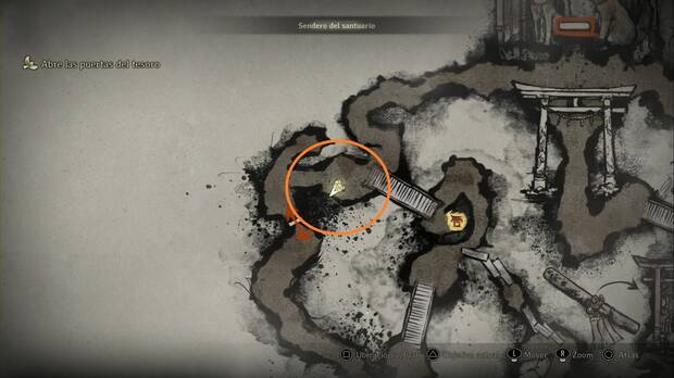 Silent Hill f - Sendero del santuario, ubicación del cadáver seco en la zona de los ema