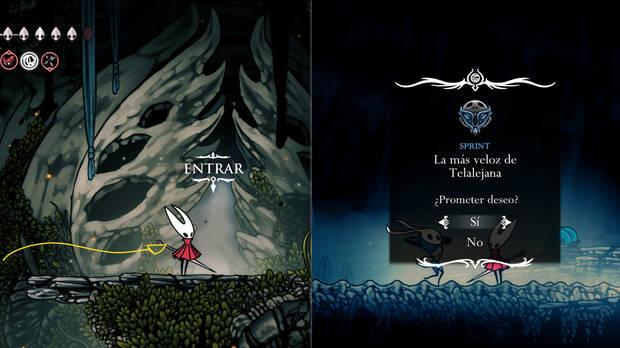 Hollow Knight Silksong - Dónde se desbloquea la misión La más veloz de Telalejana